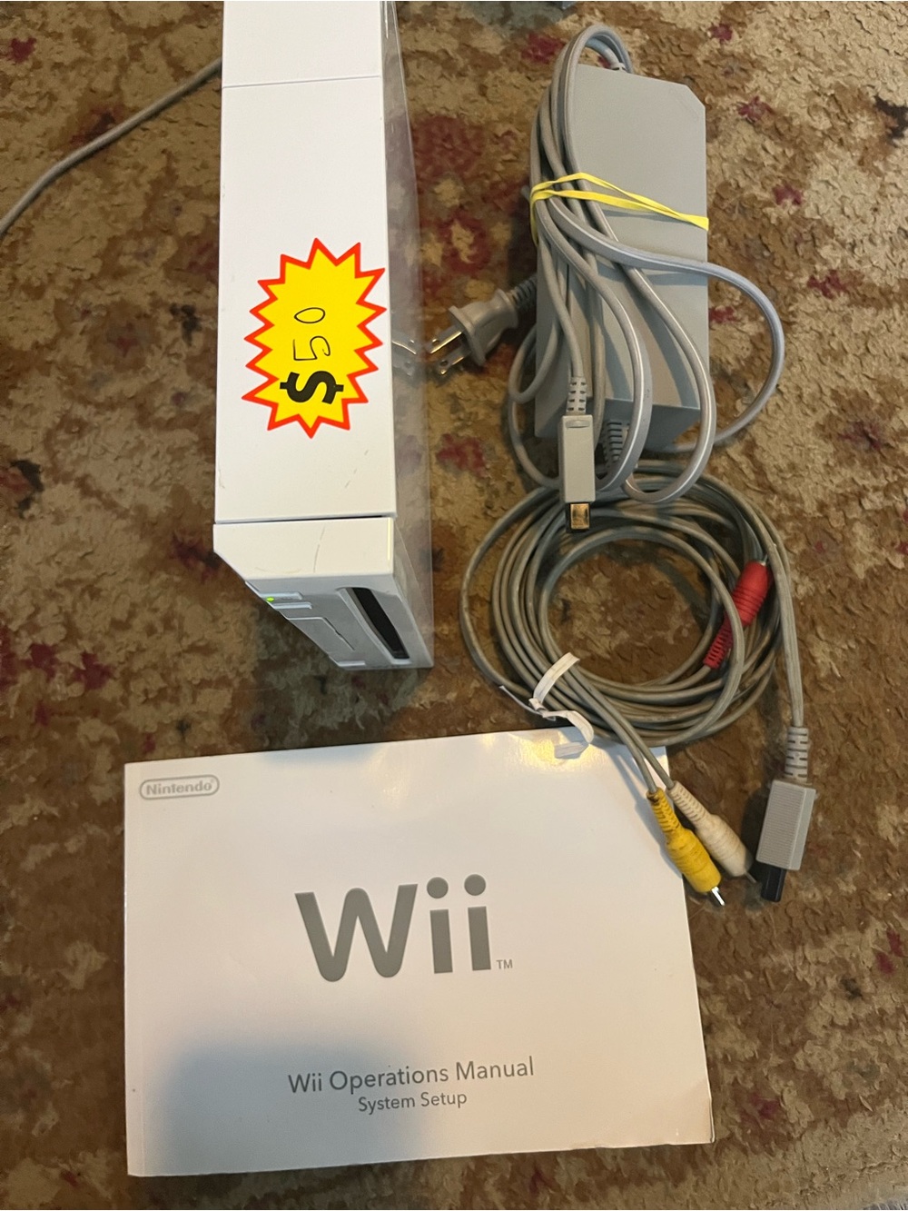 Nintendo Wii Console System RVL-001 Backward Compatible GameCube Bundle Manual